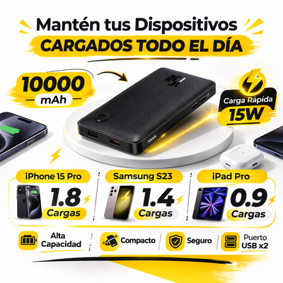 Baseus 15W – Cargador Portátil 10.000mAh