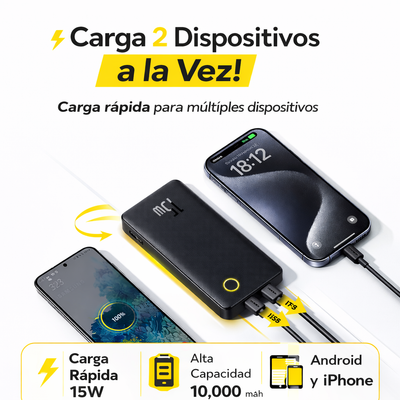 Baseus 15W – Cargador Portátil 10.000mAh