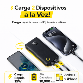 Baseus 15W – Cargador Portátil 10.000mAh