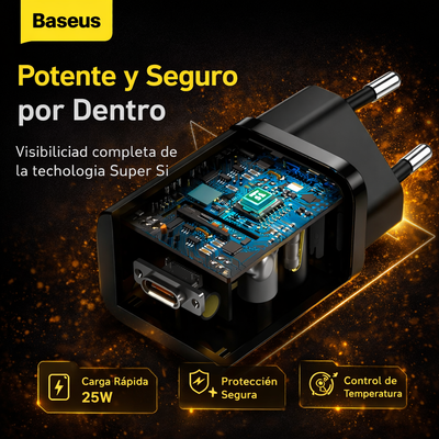 Baseus UltraCharge 25W™ – Rendimiento Máximo en Cada Carga