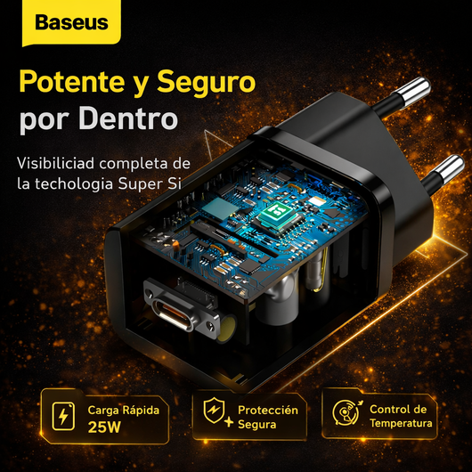 Baseus UltraCharge 25W™ – Rendimiento Máximo en Cada Carga